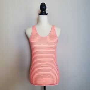 J. Crew Pink Striped Tank Top Small